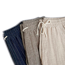 Pantalones de Lino a Rayas Mediterráneo